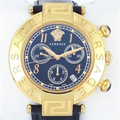 versace tribute watch black|Versace watch with chronograph q5c.